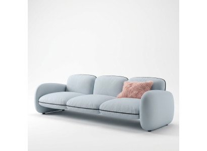 Sofá de 3 plazas Sofás de tela para salón Diseño de sofá moderno Acolchados Muebles
