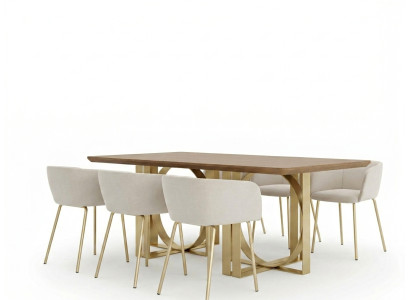 Sillas Sillón Silla de comedor Comedor Silla Tela Respaldo Madera Lujo Asiento Nuevo