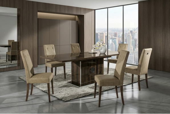 Mesa de comedor de lujo Mesa de comedor Mesa moderna 160cm Nueva