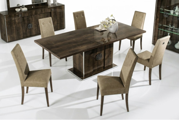 Grupo de sillas de madera nuevo con tapicería para la cocina, sala de estar y comedor: 6 sillas.