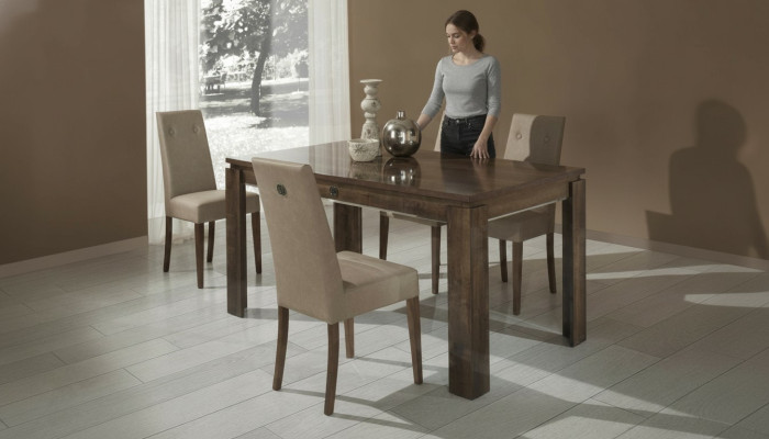 Mesa de comedor grupo sala de comedor diseño en madera muebles italianos