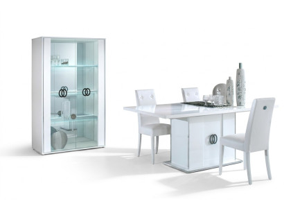Vitrina armario de 2 puertas vitrina salón muebles diseño vidrio nuevo