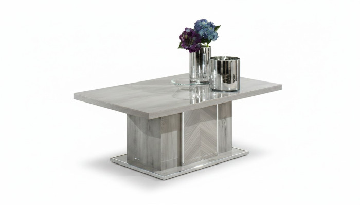 Mesa de café de diseño de lujo en madera para salón