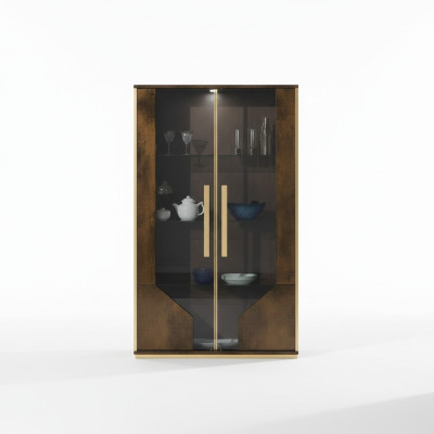Vitrina armario vitrinas salón vitrinas armarios diseño 2 puertas armario de vidrio