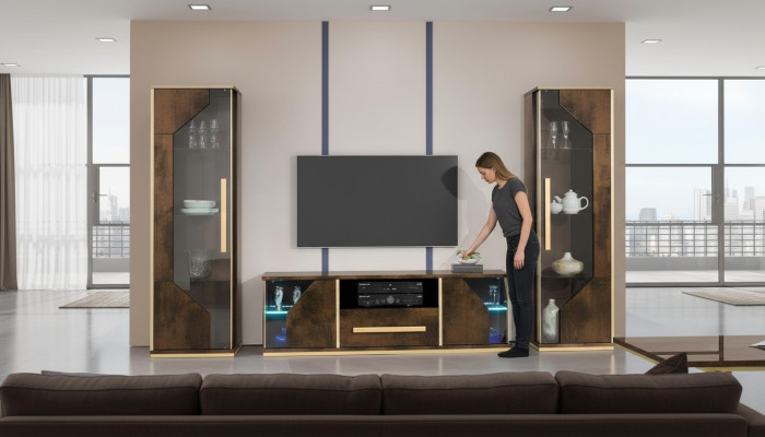 rtv Sideboard tv Lowboard Armario Mesa Sala de Estar Madera Diseño Lujo lowboards