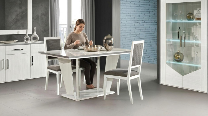 Mesa de comedor de lujo muebles decoración mesa diseño mesas mesas de comedor blanca