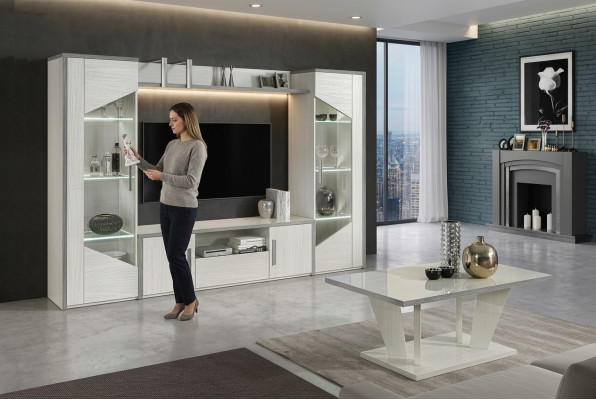 Conjunto de sala de estar de 5 piezas vitrina armario grupo nuevo