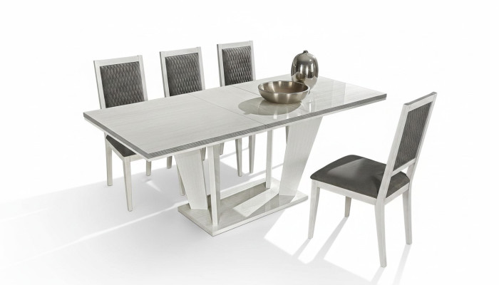 Mesa de comedor set sala de comedor diseño lujo moderno mesas blancas
