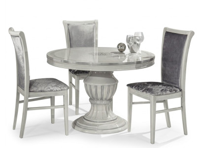 Silla de comedor Silla Sillas de comedor Sillas de relajación Terciopelo Madera Gris Asiento Diseño