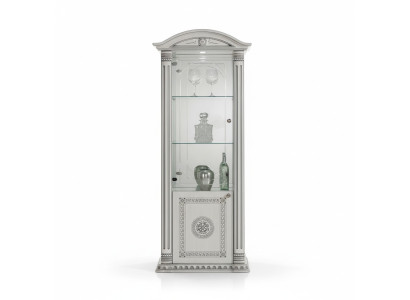 Vitrina credenza de lujo con vidrio armario blanco diseño muebles nuevo