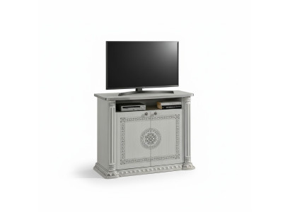 Comò rtv televisore lucido bassa credenza design scaffali tv legno Italia