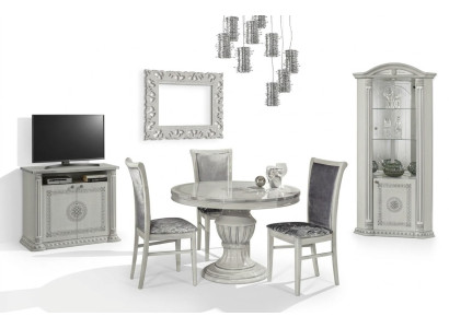 Juego de lujo de 3 piezas mesa de comedor vitrina cómoda mesas cómoda