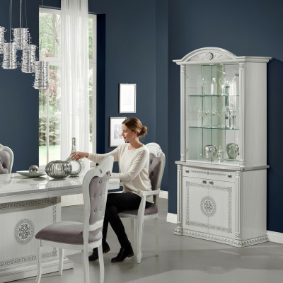 Vitrina blanca mueble de lujo en vidrio armario armarios diseño nuevo