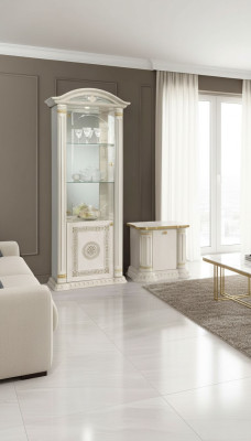 Vitrina de lujo con vidrio armario muebles de diseño Italia