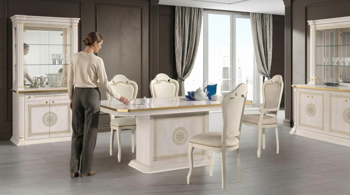 Juego de 5 sillas de comedor modernas de madera
