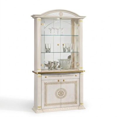 Vitrina de vidrio armario bar casa barroco armarios estante madera vitrina muebles nuevos