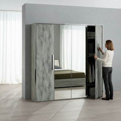 Armario de 4 puertas para pared armario muebles dormitorio