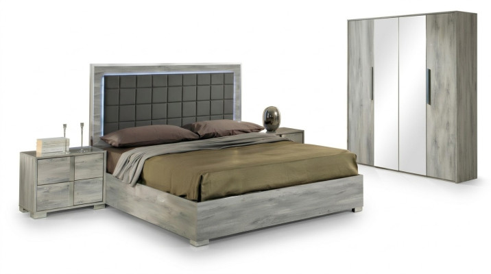 Juego de dormitorio cama mesita lujo madera tapizada camas mesitas nuevo 3 piezas.
