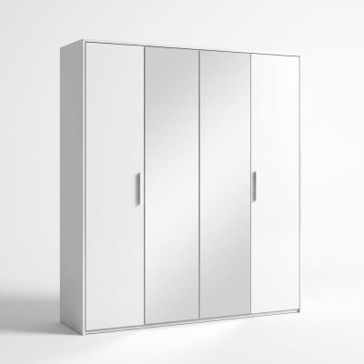 Armario de lujo de 4 puertas moderno muebles de madera diseño