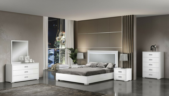 Conjunto de mesitas modernas de madera para dormitorio