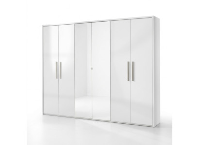 Armario de 6 puertas muebles de diseño espejo nuevo