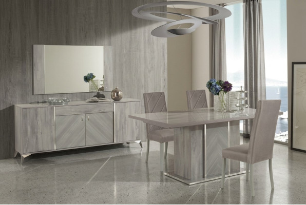 Cómoda Espejo Cómoda Grupo Set Diseño Madera Dormitorio Consola