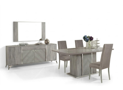 Cómoda Espejo Cómoda Grupo Set Diseño Madera Dormitorio Consola