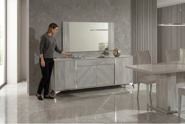 Mueble moderno de madera diseño gris para dormitorio