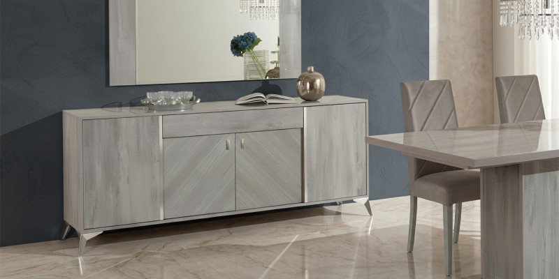 Mueble moderno de madera diseño gris para dormitorio