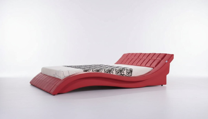 Doble Cama Matrimonial Camas XXL Cuero Estructura Nueva Cama de Matrimonio Diseñador Acolchado