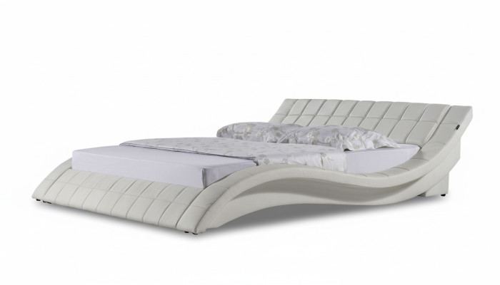 Camas Matrimoniales de 180x200 cm Habitación de dormir Cama de cuero doble Diseño tapizado