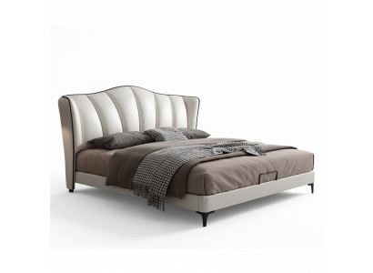 Camas Textil Hotel Lujo Tapizado Cuero Diseñador Italiano Cama Dormitorio