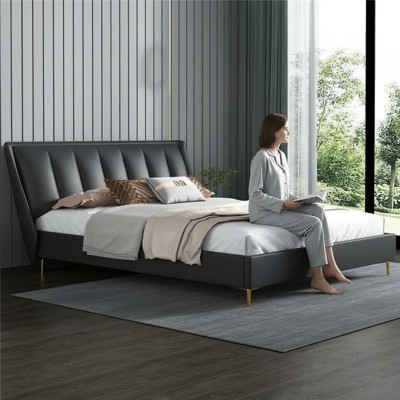 Camas Textil Hotel Lujo Tapicería Asiento Tela Italia Diseñador Cama Dormitorio