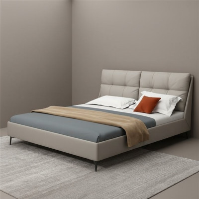 Camas Textil Cuero Hotel Lujo Tapicería Terciopelo Tela Diseñador Cama Dormitorio