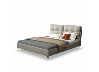 Camas Textil Cuero Hotel Lujo Tapicería Terciopelo Tela Diseñador Cama Dormitorio
