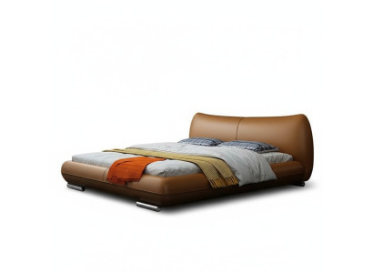 Camas textiles de cuero Hotel de lujo Terciopelo Tapicería Tejido Diseñador Cama Dormitorio
