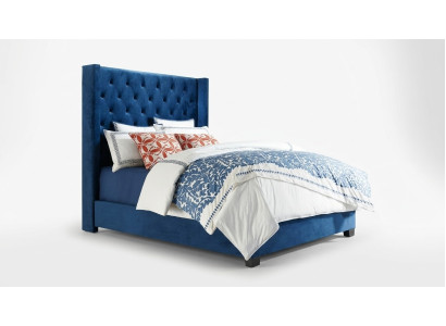 Chesterfield Dormitorio Doble Cama Diseño Cuero Cama de Lujo Hotel