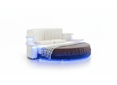 Cama redonda Muebles Modernos de Lujo Marco de cama de 200x200 Redondo