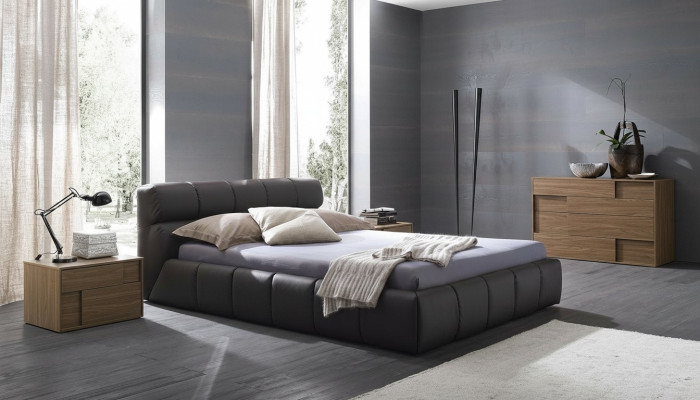 Camas Dormir Habitación Cuero 180x200cm Nuevo Cama Tapizar Diseño Lujo
