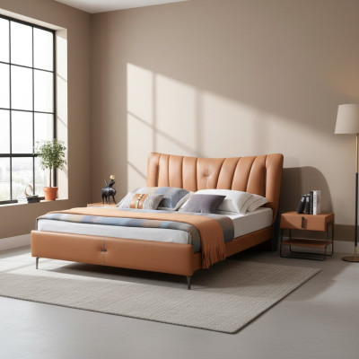 Cama doble Cama matrimonial Cama de diseño NUEVA 180x200cm Cama tapizada de diseñador