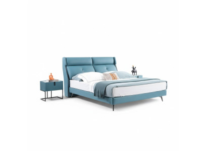 Camas dobles Hotel Dormitorio Madera Nueva 180x200cm Cama Acolchada Diseño