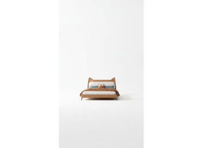 Moderno Hotel Cama Doble de Cuero Tela 160x200cm Cama de Diseño Doble
