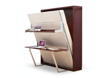 Escritorio Estante Cama 2en1 Funcional Mueble Cama Armario Mesa Cama Plegable Camas