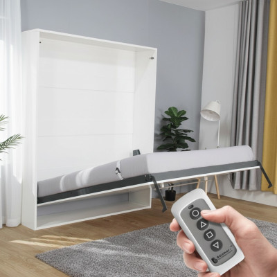 Cama de armario eléctrica cama de pared cama control remoto armarios camas armario nuevo