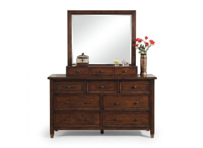 Bufé Cómoda de buffet con espejo Hecho a mano de madera Clásico Servir