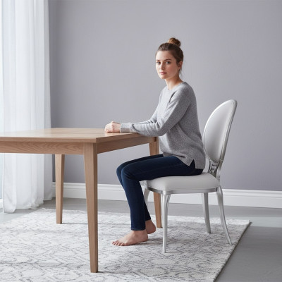 Muebles de lujo Silla de madera Decoración del hotel Sillón Sillas nuevas Silla de comedor