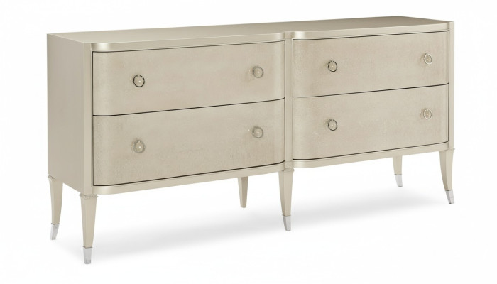 Cómoda moderna de lujo design italiano Muebles tapizados de madera Consola Sideboard Low