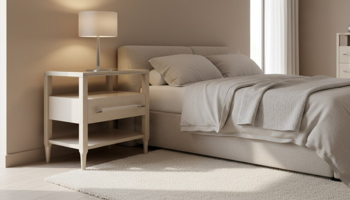 Mesita de noche mesas dormitorio lujo diseño de madera mesa de noche consola auxiliar