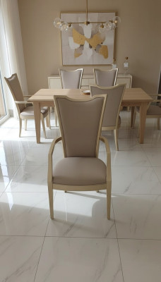 Lujo Sillón Silla Madera Muebles Decoración Hotel Sillas Nuevas Comedor