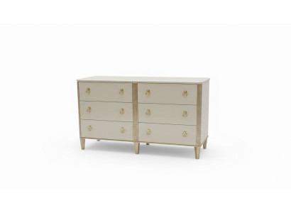 Cómoda de 160 cm, muebles de dormitorio de madera con patas multifuncionales y modernas.